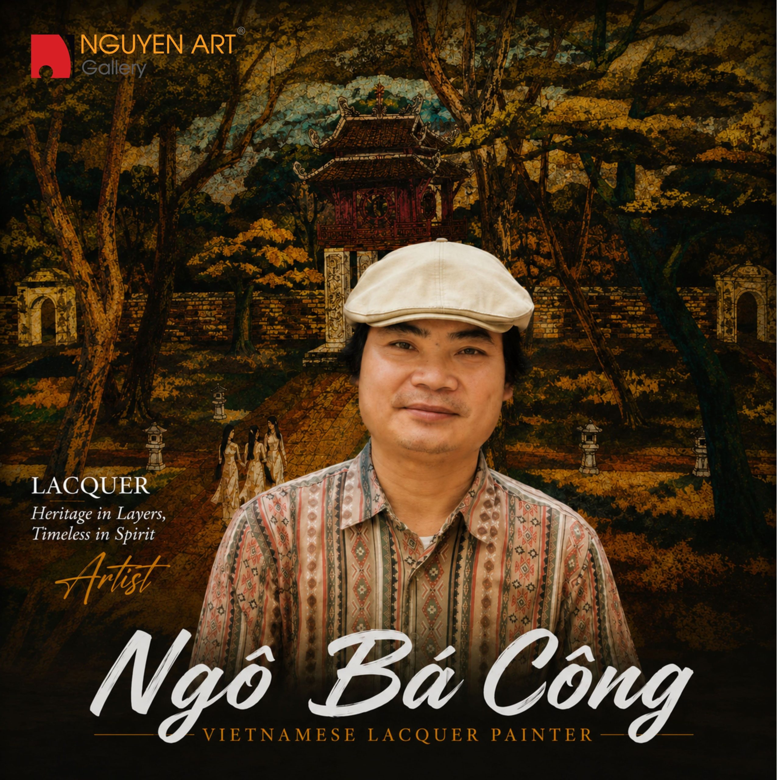 Artist Ngo Ba Cong_Vietnamese Lacquer Artist_Nguyen Art Gallery