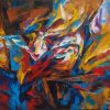 Abstract 01 - Vietnamese Acrylic Paintings by Artist Mai Huy Dung