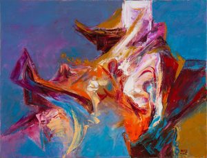 Abstract 04 - Vietnamese Oil Paintings by Artist Mai Huy Dung