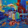 Abstract 10 - Vietnamese Acrylic Painting by Artist Mai Huy Dung
