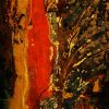 Abstract I - Vietnamese Lacquer Painting by Artist Do Khai
