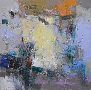 Abstract II - Vietnamese Oil Painting by Artist Pham Hoang Minh