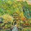 Affectionate Scenery - Vietnamese Lacquer Paintings by Artist Giap Van Tuan