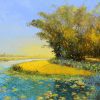 Afternoon Sunlight III - Vietnamese Oil Painting Landscape of Dang Dinh Ngo