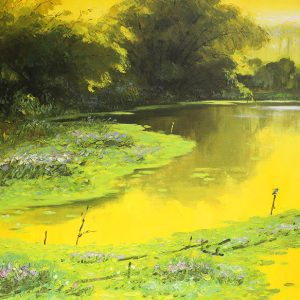 Afternoon Sunlight - Vietnamese Oil Painting Landscape of Dang Dinh Ngo
