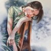 Anne Wang Vietnamese Watercolor Painting By Artist Phuong Thao