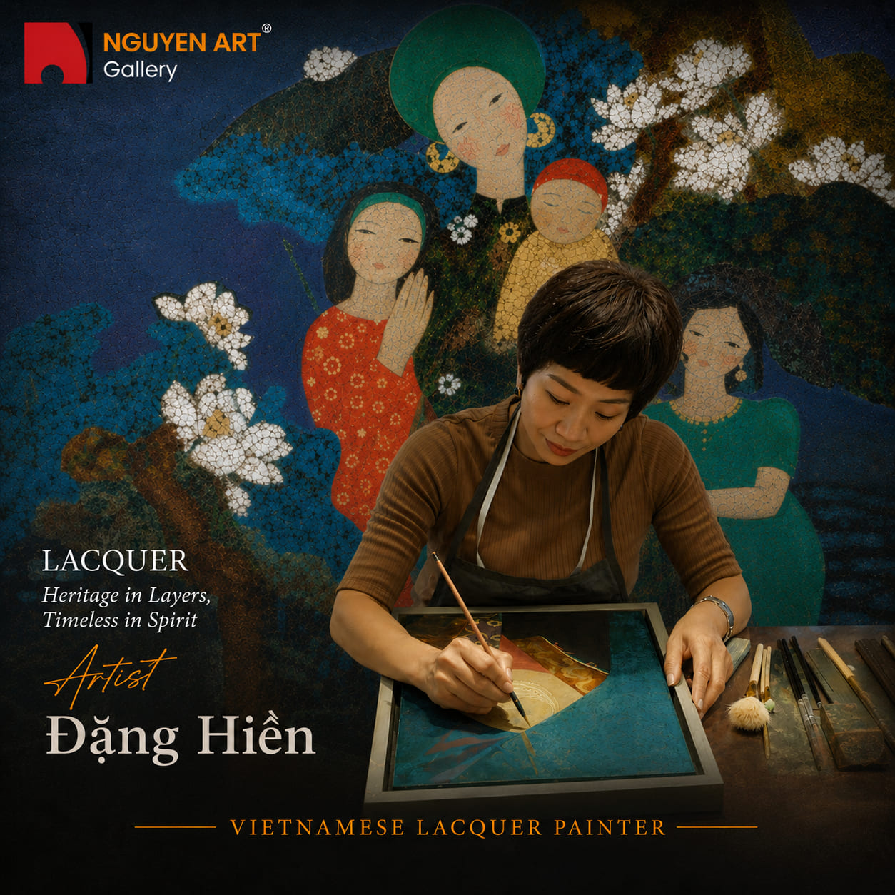 Artist Dang Hien_Vietnamese Lacquer Artist_Nguyen Art Gallery