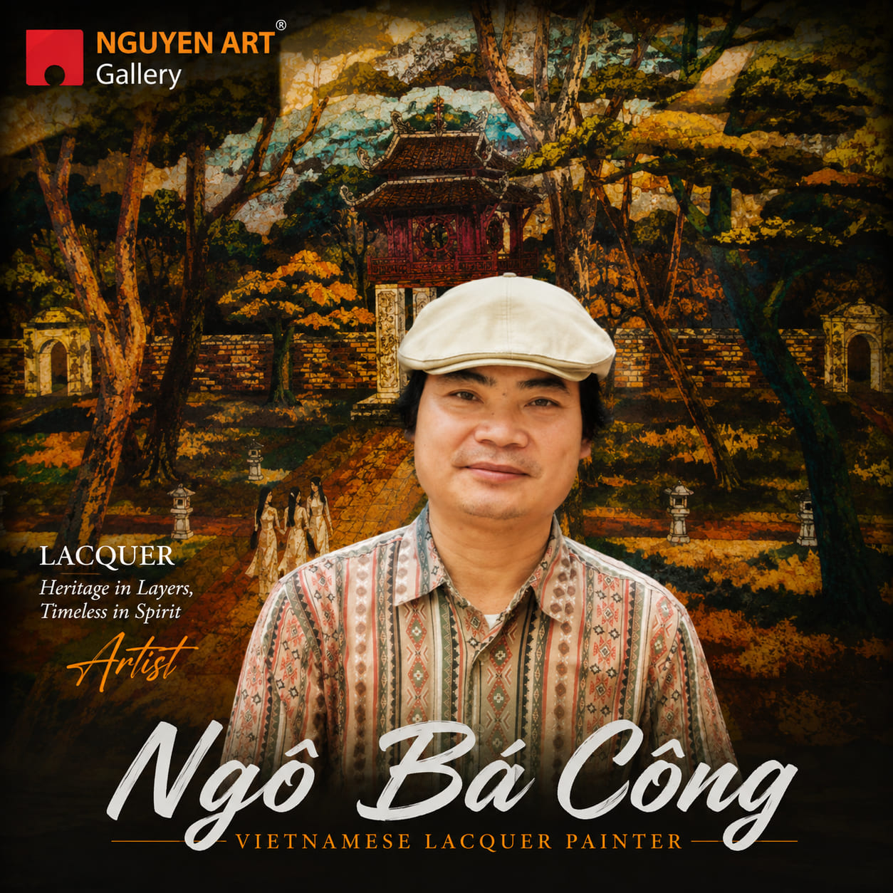 Artist Ngo Ba Cong_Vietnamese Lacquer Artist_Nguyen Art Gallery