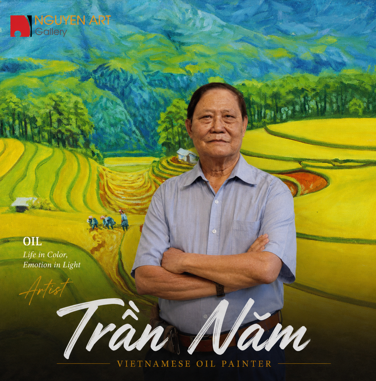 Artist Tran Nam_Vietnamese Oil Artist_Nguyen Art Gallery