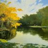 Autumn Sunlight I - Vietnamese Oil Painting by Artist Dang Dinh Ngo