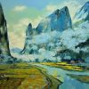 Autumn Sunlight II - Vietnamese Oil Painting by Artist Dang Dinh Ngo