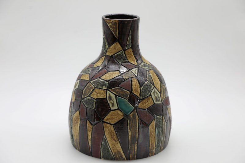 Autumn Vase II - Vietnamese Ceramic Artwork by Artist Nguyen Thu Thuy