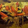 Banana Flower 03 - Vietnamese Lacquer Paintings by Artist Do Khai