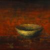 Old Bowl 54 - Vietnamese Lacquer Painting by Artist Nguyen Tuan Cuong