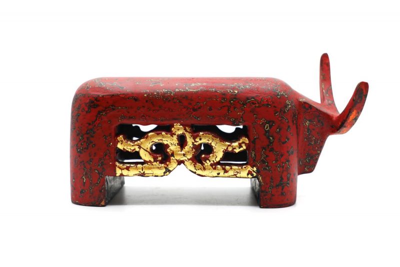 Blessed Buffalo I - Vietnamese Lacquer Artworks by Artist Nguyen Tan Phat