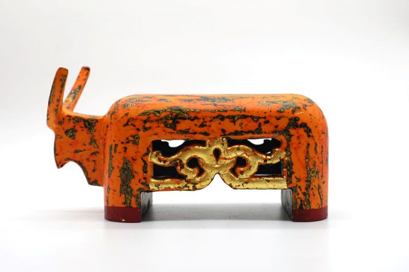Blessed Buffalo II - Vietnamese Lacquer Artworks by Artist Nguyen Tan Phat