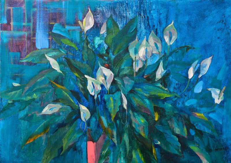Blue Flowers, Vietnam Art Gallery