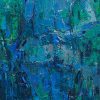 Blue Nude - Vietnamese Oil Painting by Artist Danh Cuong
