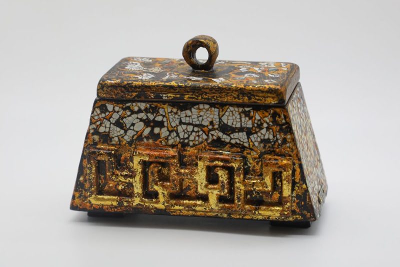 Buffalo Box I - Vietnamese Lacquer Artworks by Artist Nguyen Tan Phat