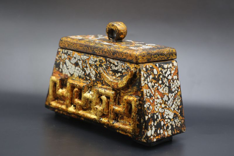 Buffalo Box I - Vietnamese Lacquer Artworks by Artist Nguyen Tan Phat