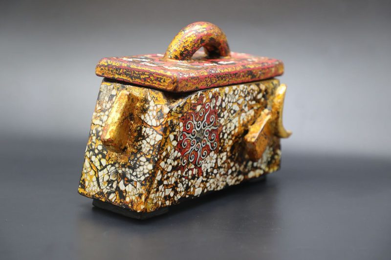 Buffalo Box III - Vietnamese Lacquer Artwork by Artist Nguyen Tan Phat 1