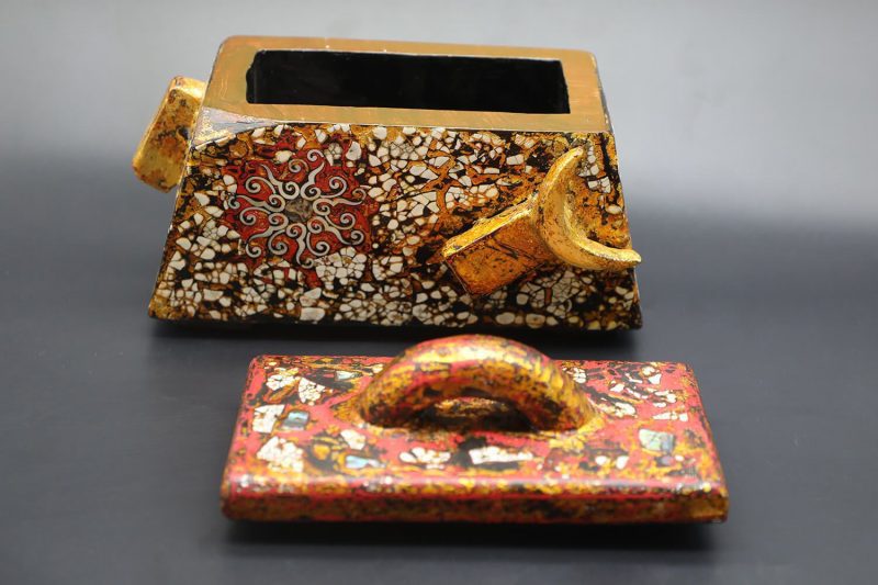 Buffalo Box III - Vietnamese Lacquer Artwork by Artist Nguyen Tan Phat 1