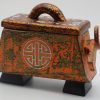 Buffalo Box IV - Vietnamese Lacquer Artwork by Artist Nguyen Tan Phat