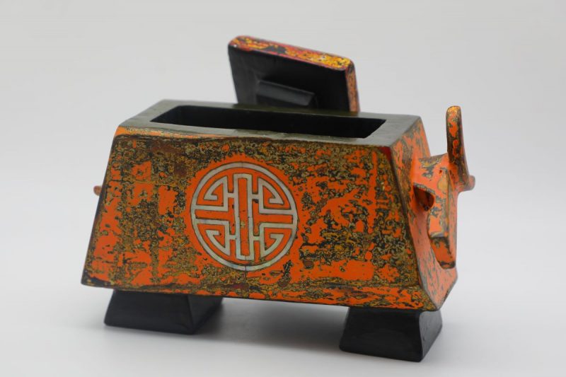 Buffalo Box IV - Vietnamese Lacquer Artwork by Artist Nguyen Tan Phat