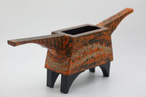 Buffalo of Incense Burner - Vietnamese Lacquer Artworks by Artist Nguyen Tan Phat1