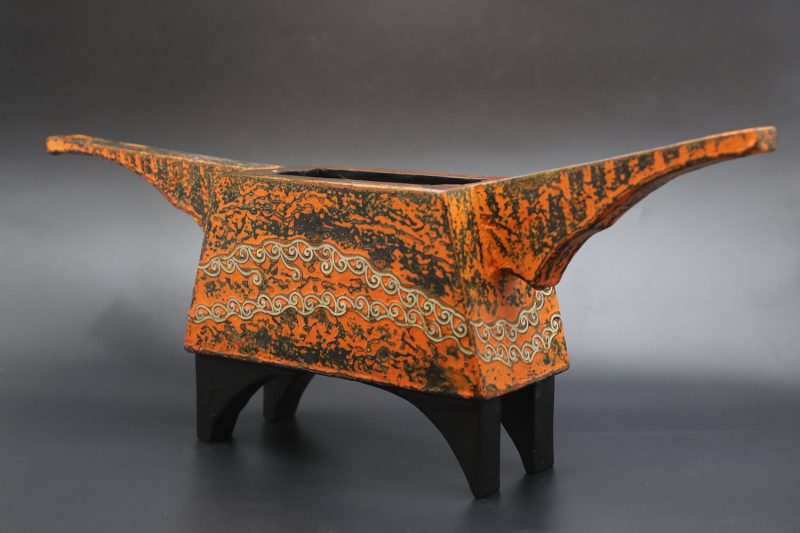 Buffalo of Incense Burner - Vietnamese Lacquer Artworks by Artist Nguyen Tan Phat1