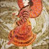 Heaven Footsteps - Vietnamese Lacquer Painting by Artist Le Khanh Hieu