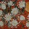 Fragrance of the Night Bloom - Vietnamese Lacquer Painting by Artist Chau Ai Van