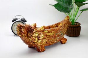 Carp Turns into Dragon - Vietnamese Lacquer Artwork by Artist Nguyen Tan Phat 1