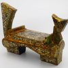 Cat Small Table - Vietnamese Lacquer Artwork by Artist Nguyen Tan Phat