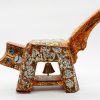 Cat of Fortune XI - Vietnamese Lacquer Artwork by Artist Nguyen Tan Phat