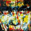 Portrait 3 Vietnamese Acrylic Painting by Artist Nguyen Thu Thuy