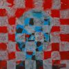 Chess Portrait XV - Vietnamese Acrylic Painting by Artist Hoang Ngoc Dung