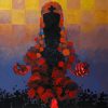 Chess Pressure I - Vietnamese Acrylic Painting by Artist Hoang Ngoc Dung