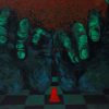 Chess Pressure VI - Vietnamese Acrylic Painting by Artist Hoang Ngoc Dung