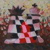 Chess Pressure XVIII - Vietnamese Acrylic Painting by Artist Hoang Ngoc Dung