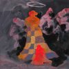 Chess Pressure XX - Vietnamese Acrylic Painting by Artist Hoang Ngoc Dung