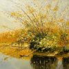 Golden Afternoon - Vietnamese Oil Painting by Artist Dang Dinh Ngo