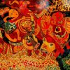 Childhood Memory 2 Vietnamese Lacquer painting by artist Ngo Ba Cong