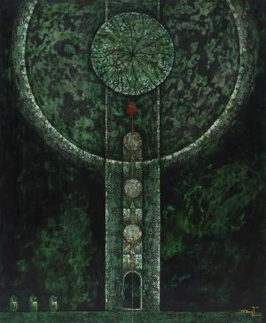 The Righteous Path - Lacquer Painting by Artist Luong Duy