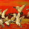 Haven of Serenity - Vietnamese Lacquer Painting by Artist Do Khai