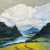 Cloud Vietnamese oil painting by artist Dang Dinh Ngo