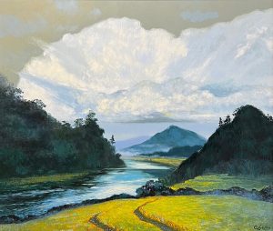 Cloud Vietnamese oil painting by artist Dang Dinh Ngo