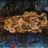 Realm of Dreams - Lacquer on wood paintings by Artist Nguyen van Nghia