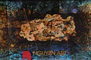 Realm of Dreams - Lacquer on wood paintings by Artist Nguyen van Nghia