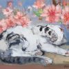 Contemplate the Spring I - Vietnamese Oil Painting by Artist Lam Duc Manh
